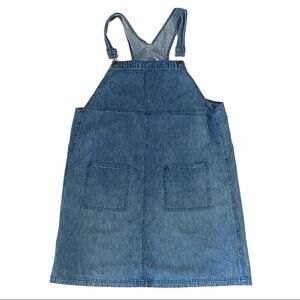 Vintage Y2K Marsh Landing Blues Denim Overall Dress Women's Size Large